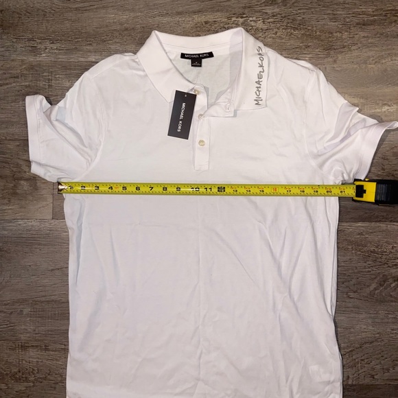 Michael Kors Men’s Polo shirt NWT  white size medium (V) - Picture 9 of 10